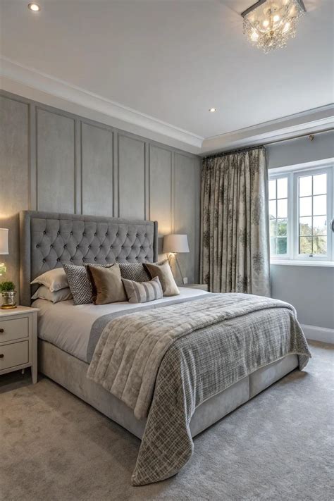 Incorporate Textured Elements grey bedroom ideas with pop of color