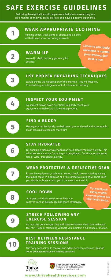 Incorporating Safe Exercise