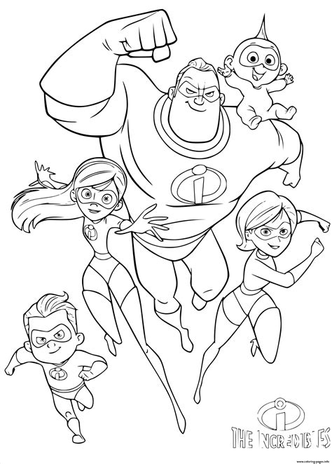 Printable Coloring Pages Incredibles 2 coloringpages2019