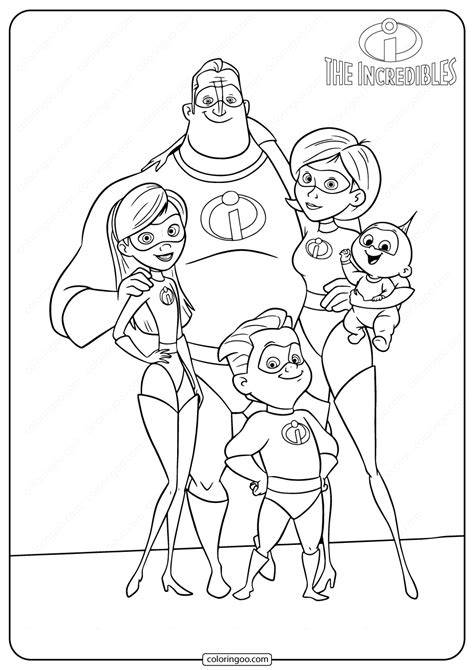 Incredibles Color Pages