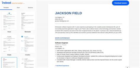Indeed Resume Builder Reviews