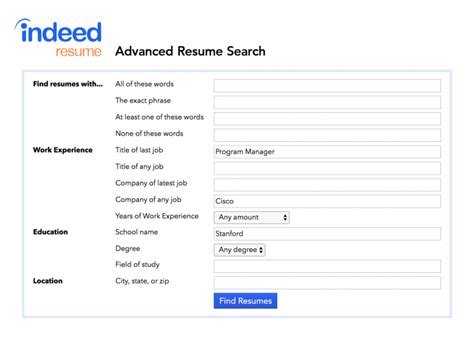 Indeed Resume Search Api