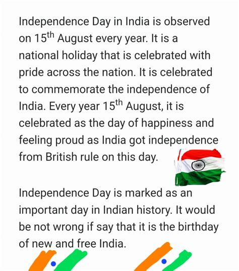Independence Day Speech For India