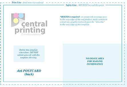 Indesign Postcard Template 4X6 - Cards Design Templates