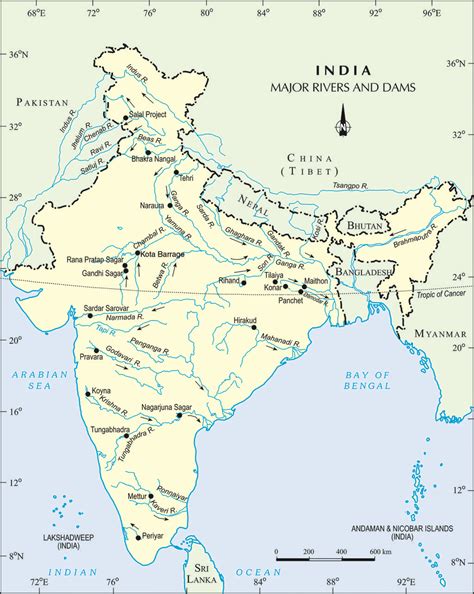 Indiamajor rivers and dams show this on map. Brainly.in