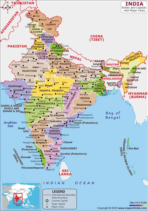 India Districts Map Clickable