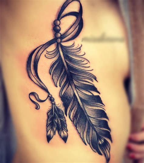 Feather Tattoo meaning and templates stencil 