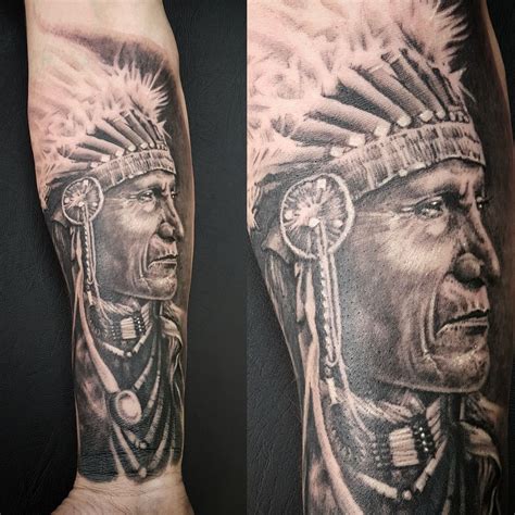 Indian head tattoo Tattoos by Jim Pinterest Indian