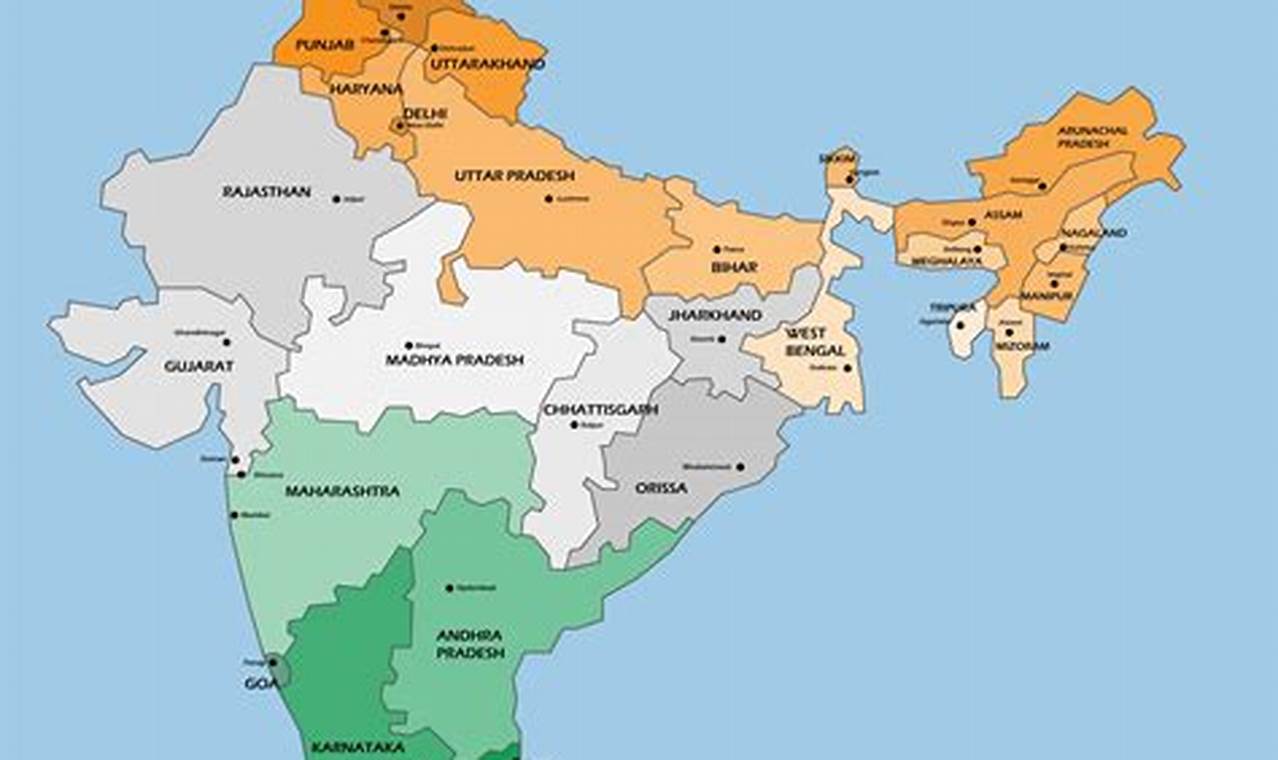 Indian Political Map 2024