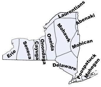 Indian Tribes Of New York Map