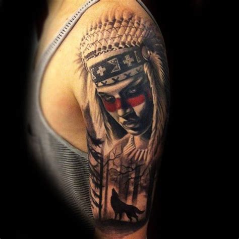native warrior Native american warrior tattoos, Native