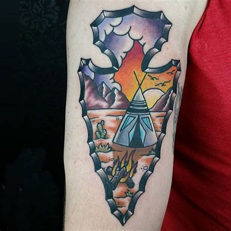 Indian Arrowhead Tattoo