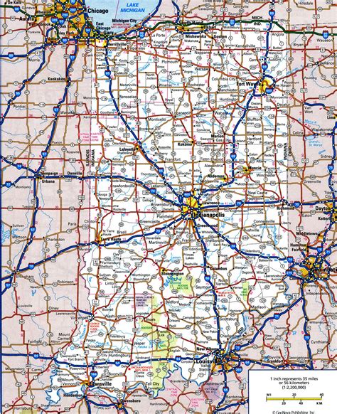 Indiana Map With Highways