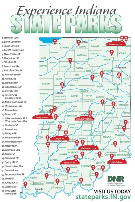 National Parks In Indiana Map Map