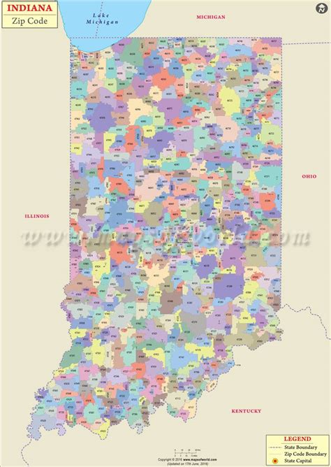 33 Indiana Zip Code Map Maps Database Source