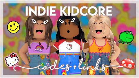 Indie Kidcore Roblox Outfits! (with links and codes)