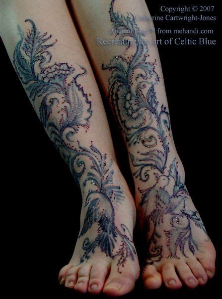 Indigo Feet Henna body art, Metal tattoo