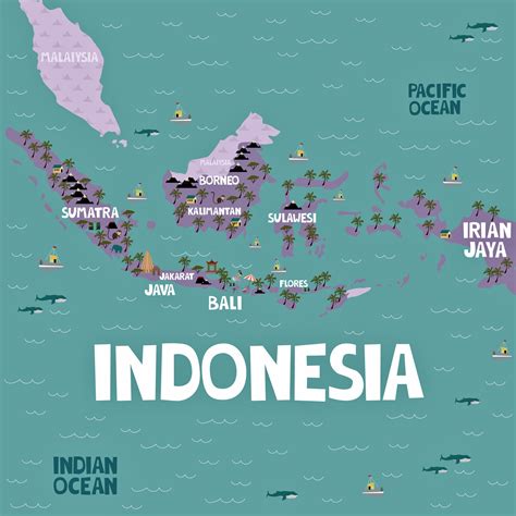 Indonesia map picture