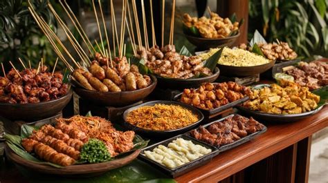 Indonesian lunch buffet