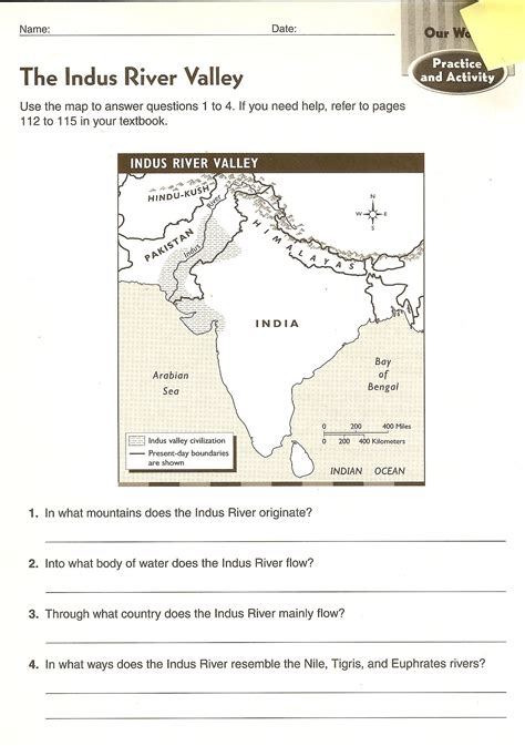 Indus Valley Civilization Crash Course World History 2 Worksheet Answers