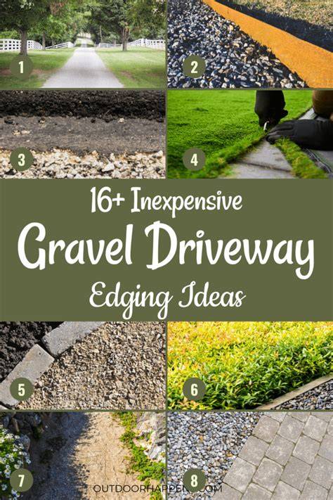 inexpensive gravel driveway edging ideas Alaine Brunson