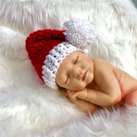 Infant Crochet Santa Hat Pattern