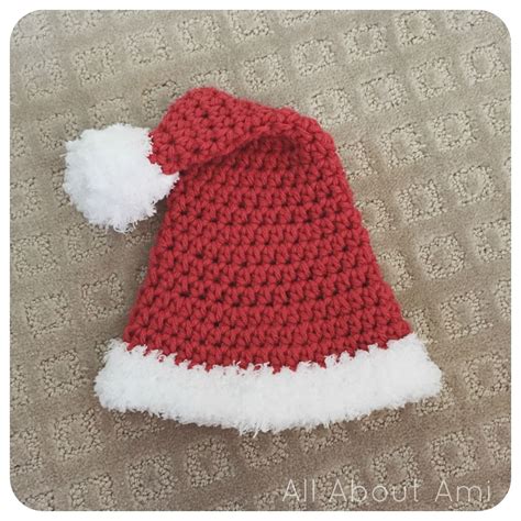 Infant Santa Hat Crochet
