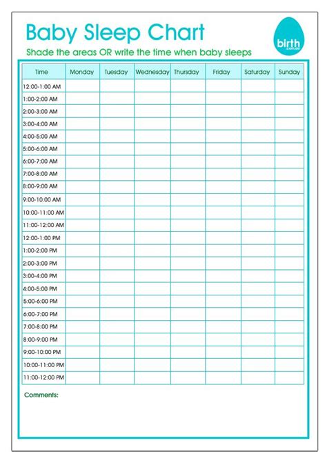 Infant Sleep Chart Daycare