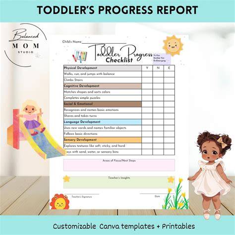 Infant Toddler Progress Report | Templates At within Educational