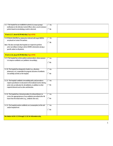 Infection Control Plan Template