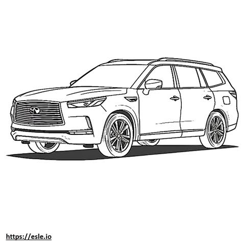 Infiniti Qx80 Coloring Pages
