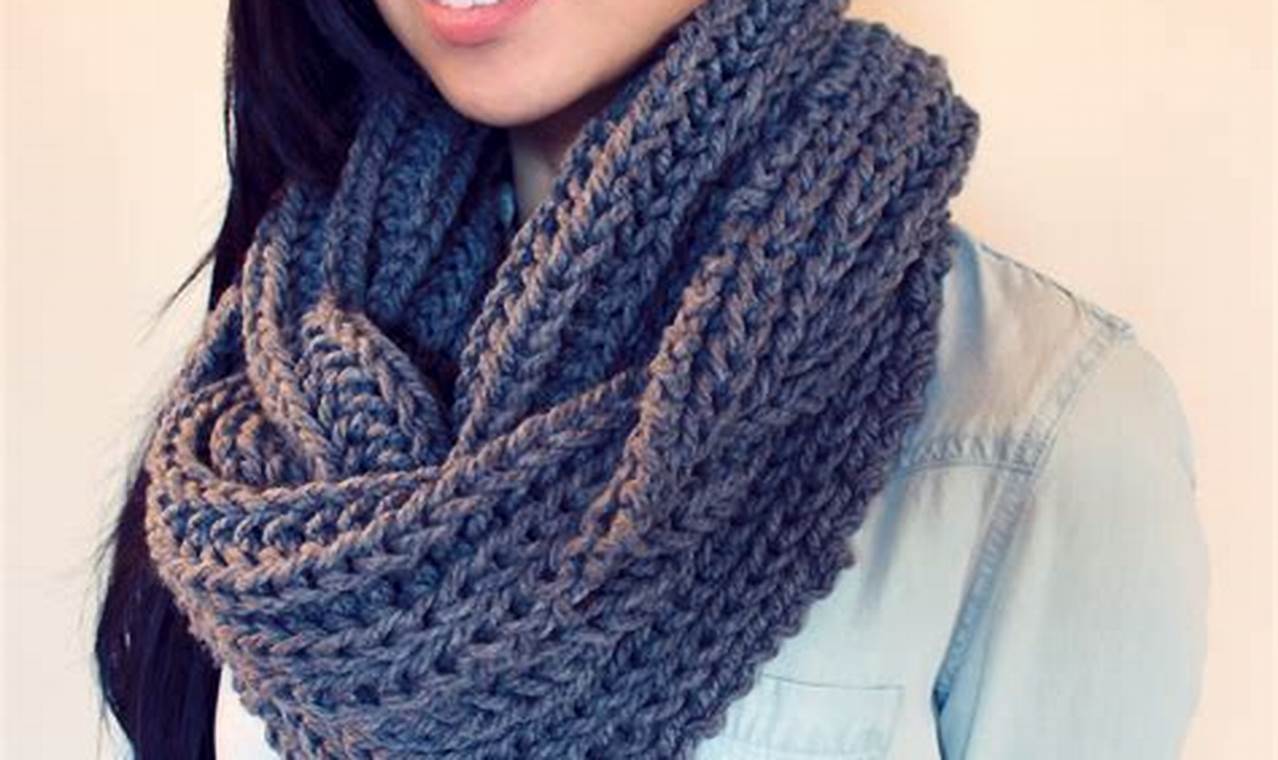 Infinity Scarf Free Knitting Pattern