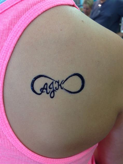 Infinity initials Tattoos, Infinity tattoo, Friendship