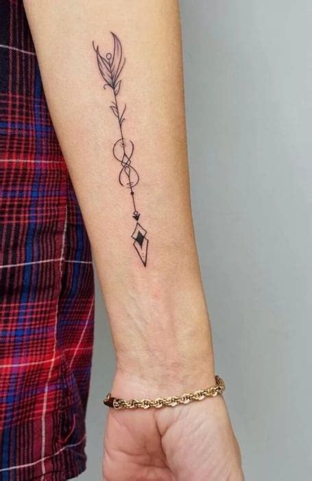 Infinity Arrow Tattoo