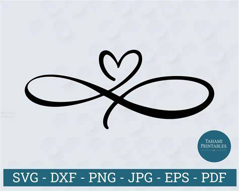 Unlock Infinite Love with Our Gorgeous Infinity Heart SVG Design