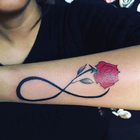 Matching Tattoos for Best Friends Small Cute Infinity Rose