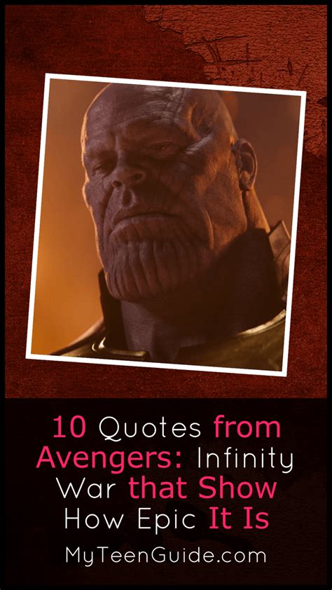 Infinity War Quotes