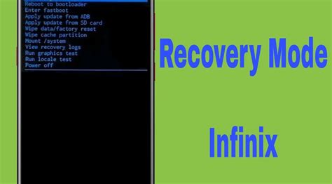 Menu Recovery Mode Infinix