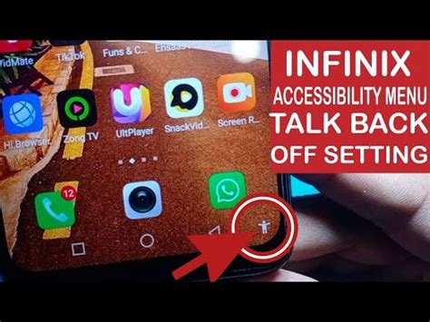 Menu Aksesibilitas Infinix