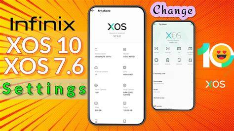 Pengaturan Sistem XOS Infinix