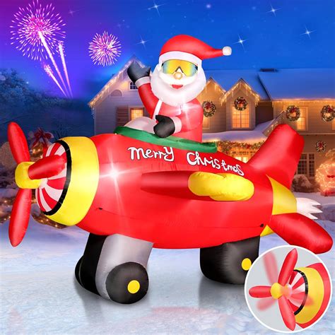 Inflatable Airplane Christmas Decorations