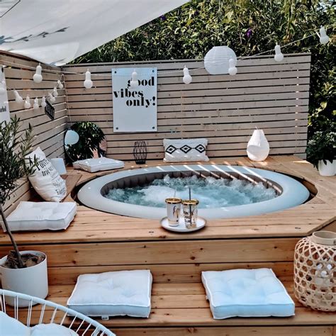 Unwind in Style: Elevate Your Inflatable Hot Tub Experience with These Chic Decorating Ideas