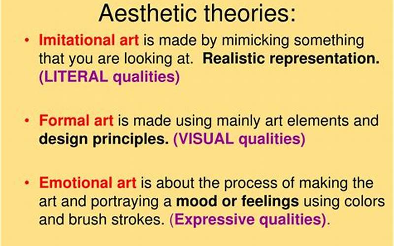 Influence On Aesthetic Theories