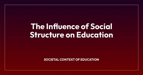 Influence on Education