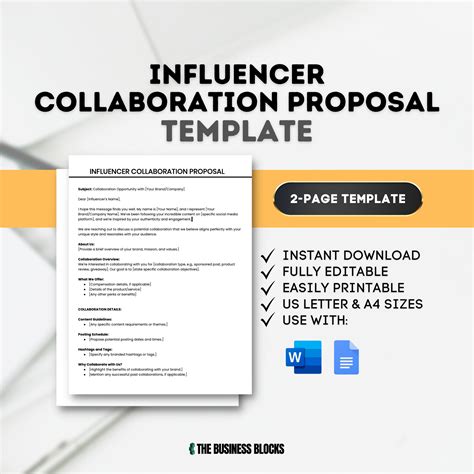 Influencer Collaboration Proposal Template