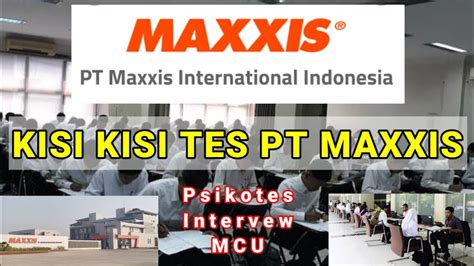 Informasi Gaji PT Maxxis Cikarang