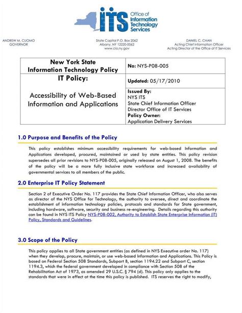 Information Technology Policies And Procedures Templates