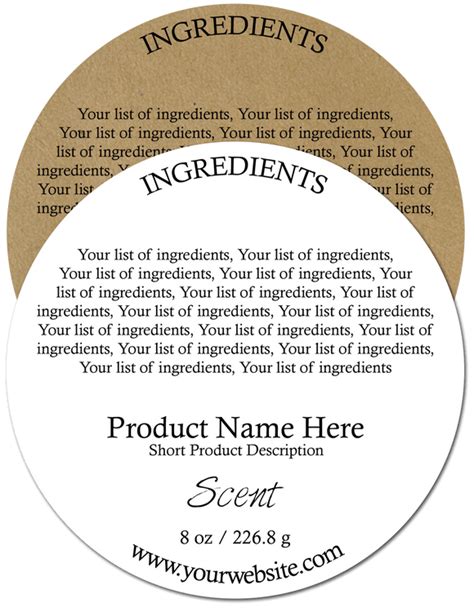 Ingredient Labels – labelsbythesheet.com