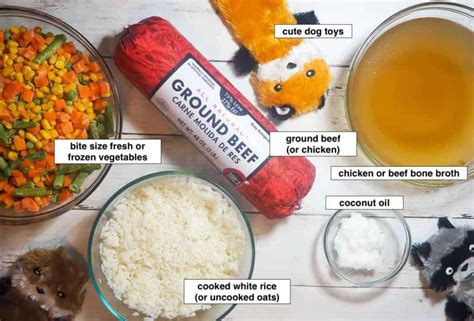 Ingredients for Homemade Dog Food