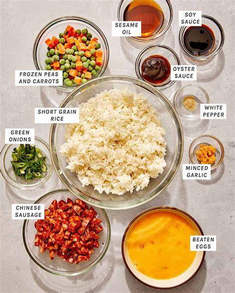 Ingredients for Fried Rice